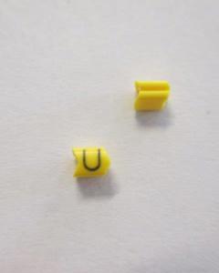 Cable noticeable clip 02-3 yellow/black U   diameter 1.3-3.0